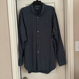 RALPH LAUREN men’s long-sleeve striped Blaire shirt, XL